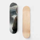 Skateboard Girl with clouds (Recto)