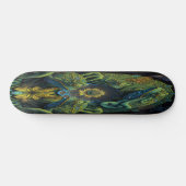 Skateboard Girly 3 Grenouilles artistiques vertes (Horz)