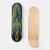 Skateboard Girly 3 Grenouilles artistiques vertes (Recto)