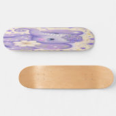 Skateboard Girly belle fleur bébé éléphant (Horz)