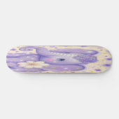 Skateboard Girly belle fleur bébé éléphant (Horz)