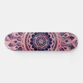 Skateboard Girly Blue Pink Mandala (Horz)
