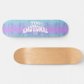 Skateboard Girly Glitter Mermaid Blue Fun Wording (Horizontaal)