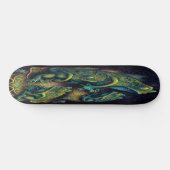 Skateboard Girly Green Grenouilles artistiques (Horz)
