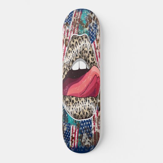 Skateboard Girly Lips (Voorkant)