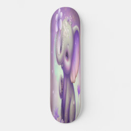 Skateboard Girly-mooie paarse baby-olifant