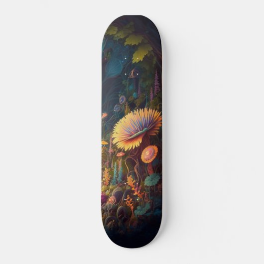 Skateboard Girly Mushroom Patroonbos (Voorkant)