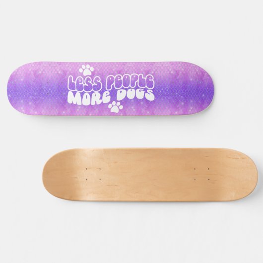 Skateboard Girly Parties scintillant Dogs Libellé  (Horz)