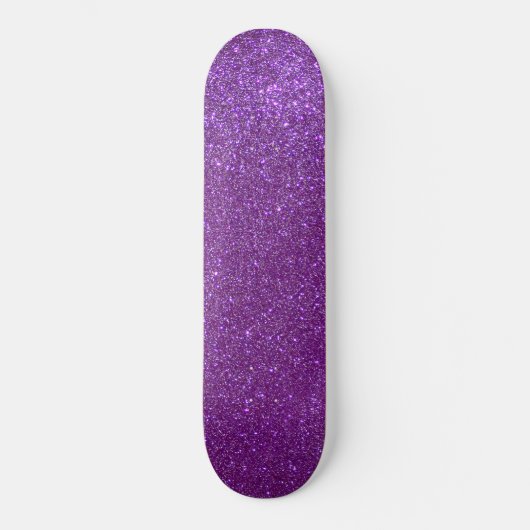 Skateboard Girly Sparkly Royal Purple Parties scintillant (Recto)