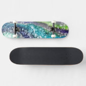 Skateboard Glace bleu citron Abstraite (Horz)