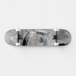 Skateboard Glace Sur Les Grands Lacs, États-Unis.