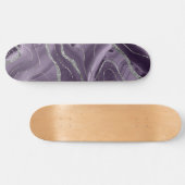 Skateboard Glam Parties scintillant en argent de l'agate de l (Horz)