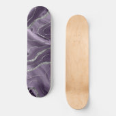 Skateboard Glam Parties scintillant en argent de l'agate de l (Recto)