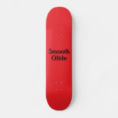 Skateboard Glisse Douce Rouge (Recto)