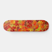 Skateboard Glittery Fall Maple Feuilles (Horz)