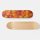 Skateboard Glittery Fall Maple Feuilles (Horz)