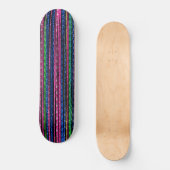 Skateboard Glitz et Glam Sparkly Stripes (Recto)