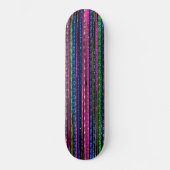 Skateboard Glitz et Glam Sparkly Stripes (Recto)