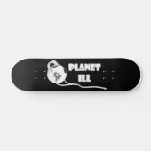 Skateboard Globe blanc malade de planète (Horz)