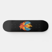Skateboard Glowing mythological Fantasy Phoenix Bird (Horz)
