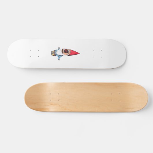 Skateboard Gnome de jardin luisant (aucun ombrage) (Horz)