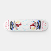 Skateboard Gnome de Noël (Horz)