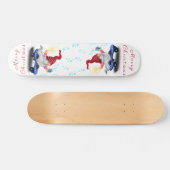 Skateboard Gnome de Noël (Horz)