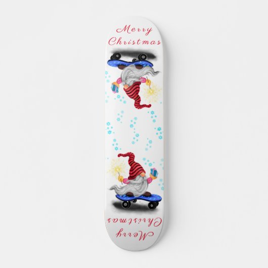 Skateboard Gnome de Noël (Devant)