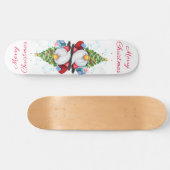 Skateboard Gnome mignonne avec arbre de Noël Casquette et cad (Horz)