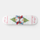 Skateboard Gnome mignonne avec arbre de Noël Casquette et cad (Horz)