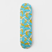 Skateboard Go Bananas Bleu et Fruit Banane Jaune Motif (Recto)