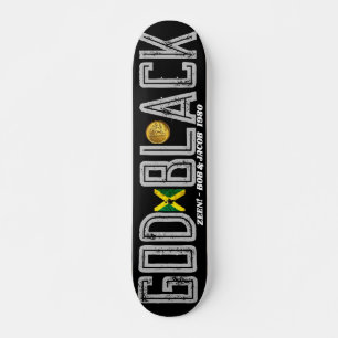 Skateboard GOD BLACK ZEEN ! Planche à roulettes 7 3/4"