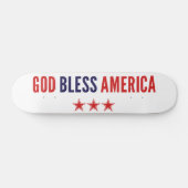 Skateboard God Bless America (Horz)