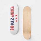 Skateboard God Bless America (Recto)