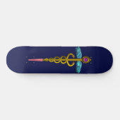 Skateboard GOLD CADUCEUS Bleu (Horz)
