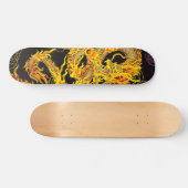 Skateboard Gold Chinese Empereur Dragon Element Custom Pro (Horz)