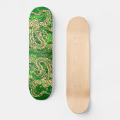 Skateboard Gold Dragon Green Satin Lush Skboard (Recto)