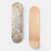 Skateboard Gold Faux Cowhide Imprimer Métallurgique Rustique (Recto)
