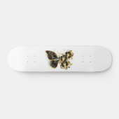 Skateboard Gold flower Butterfly with Black Orchid (Horz)