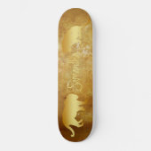 Skateboard Gold Lions personnalisé (Recto)