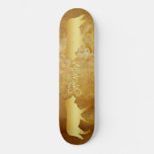 Skateboard Gold loups personnalisés (Recto)