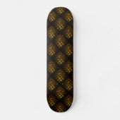 Skateboard Gold Modern Boho Elegant Abstract Art Pattern #502 (Recto)