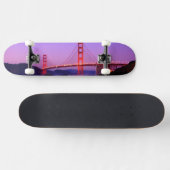 Skateboard Golden gate bridge sur la plage de Baker au (Horz)