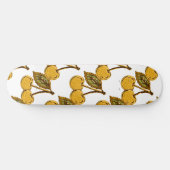 Skateboard Golden Metallic Cherries Pattern (Horz)