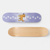 Skateboard Golden retriever de bande dessinée (Horz)