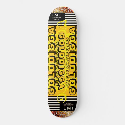 Skateboard GOLDIGGA. Planche à roulettes (Recto)