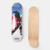 Skateboard *~* Golf Militaire Golf Rouge Blanc Bleu Drapeau (Recto)