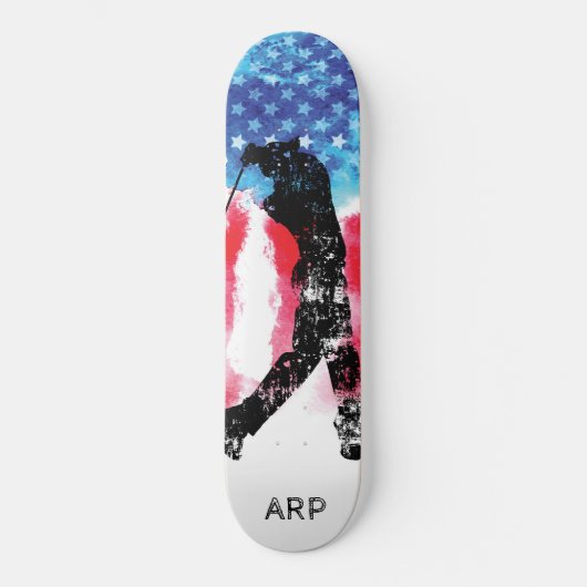 Skateboard *~* Golf Militaire Golf Rouge Blanc Bleu Drapeau (Recto)