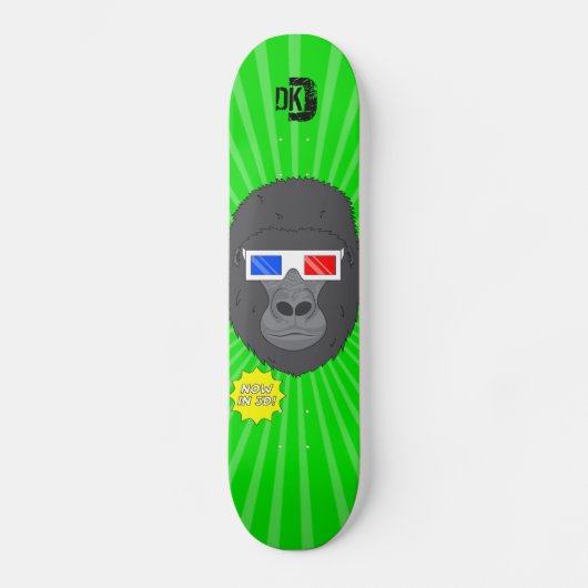 Skateboard gorille 3D (Recto)