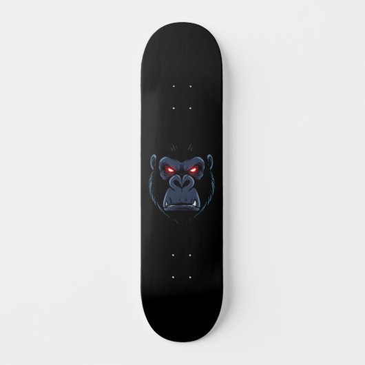 Skateboard Gorille aux yeux rouges (Recto)
